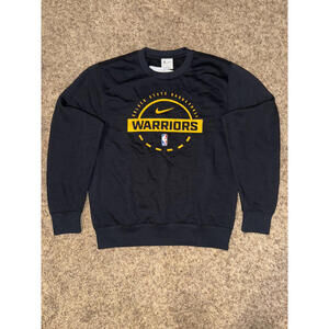 Nike Men’s Golden State Warriors Club Practice Fleece Crew Sweatshirt Sample
